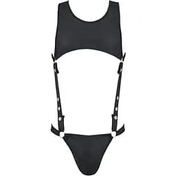 Чоловічий боді Passion 056 Body Adam black L/XL - мініатюра 3