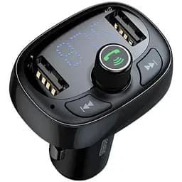 FM трансмиттер Bluetooth модулятор Baseus S-09 2USB CCALL-TM01 черный