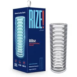 Мастурбатор Blush Rize - Ribz Glow in the Dark Masturbator - Clear