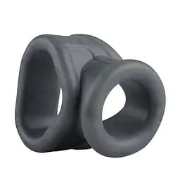 Ерекційне кільце Boners Liquid Silicone 2 in 1 Ballstretcher сірий - мініатюра 2