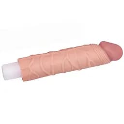 Насадка на пеніс Lovetoy Pleasure X-Tender Penis Sleeve 17 см тілесний - мініатюра 4