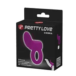 Ерекційне кільце Pretty Love Cobra Penis Ring 7.6 см фіолетовий - мініатюра 8