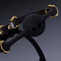 Кляп Upko Breathable Mouth Gag 3.5 см чорний - мініатюра 3