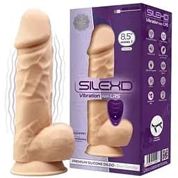 Фалоімітатор із вібрацією SilexD Norman Vibro Flesh (Model 1 size 8,5") + LRS, діаметр 5 см
