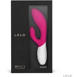 Вібратор-кролик Lelo Ina Wave 2 Cerise - мініатюра 3