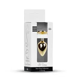 Анальна пробка - Jewellery Gold Plug Light Pink - мініатюра 10