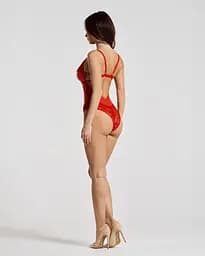 Боді Obsessive Aliosa 2XL/3XL червоний - мініатюра 5
