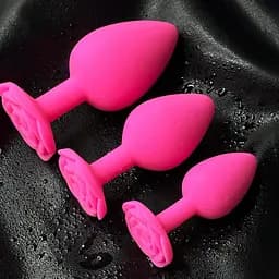 НАБОР СИЛИКОНОВЫХ АНАЛЬНЫХ ПРОБОК «РОЗА»