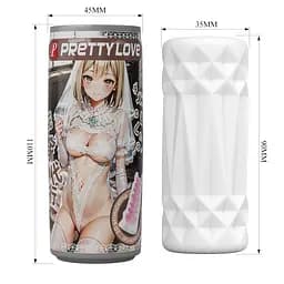 Мастурбатор Pretty Love Super Soft 3D Stimulating 9 см білий - мініатюра 6