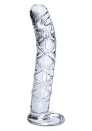 Фалоімітатор скляний Icicles No 60 15 см прозорий - мініатюра 2