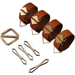 BDSM набір Lockink Hogtie Set коричневий