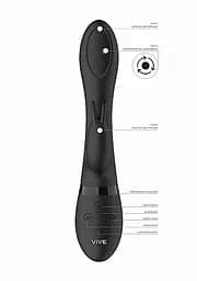 Вібратор-кролик Mira Spinning G-spot Rabbit з ротацією SCALA 36-VIVE022BLK 103483 - мініатюра 3