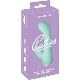 Мінівібратор-кролик Cuties Mini Vibrator Green - мініатюра 12
