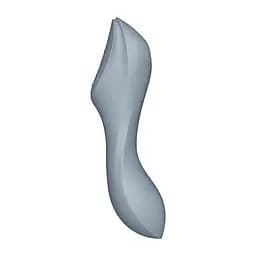 Вакуумний стимулятор клітора з вібрацією Satisfyer Curvy Trinity 3 сірий - мініатюра 6