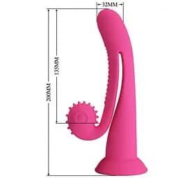 Вібратор Pretty Love Love Romance Selma Snail, 20 см (рожевий) - мініатюра 8