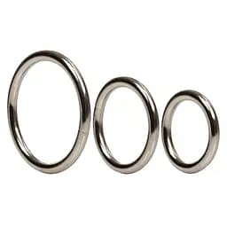 Набір ерекційних кілець Silver Ring - 3 Piece Set - мініатюра 3