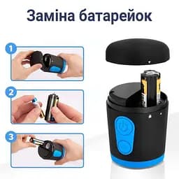 Вакуумна помпа для збільшення члена електронна BIGMAN Automatic 23 см Чорно-синя - мініатюра 6