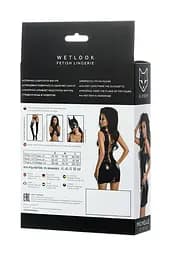 Міні-сукня Glossy Wetlook Michelle XL чорний - мініатюра 6