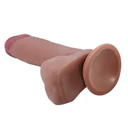 Фалоімітатор на присосці BAILE Sliding Skin 8.1 Flesh, TPR Baile BW-008017LP 102658 - мініатюра 11