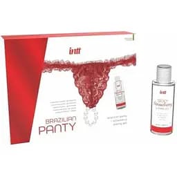 Набор Intt Brazilian Panty Red: трусики на завязках S-XL