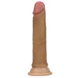 Фалоімітатор LoveToy Nature Cock 18.5 см тілесний - мініатюра 5