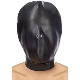 Капюшон для БДСМ Fetish Tentation Closed BDSM hood in leatherette