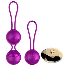 Вагінальні кульки B - Series Fox Kegel Balls Set (фіолетовий)