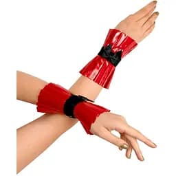 Плиссированные манжеты на руки Art of Sex - Eva, цвет красный