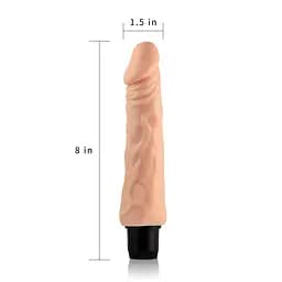 Реалістичний вібратор Xtreme Feel Vibrator тілесний 20см - мініатюра 5