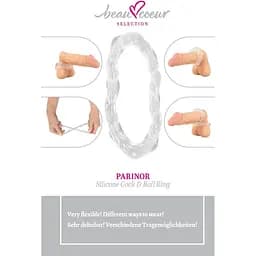 Кільце ерекційне Beau coeur Parinor Silicone Co - мініатюра 5