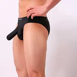 Чоловічі труси з анатомічною кишенею Clever-Menmode XL Чорний K000669