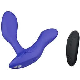 Смарт-вибромассажер простаты We-Vibe Vector+ Royal Blue пульт ДУ регулируемый угол наклона