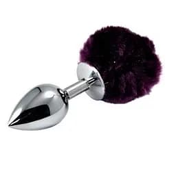 Анальная пробка Pompon Metal Plug Small 13 см (фиолетовый)