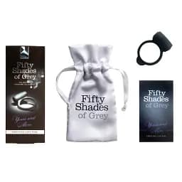 Ерекційне кільце з вібрацією Fifty Shades of Grey 5 см чорний - мініатюра 4