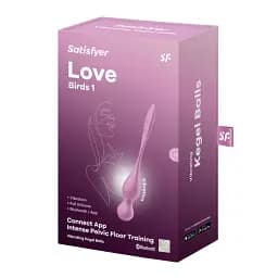 Вагінальні кульки Satisfyer Love Birds 1, 22.2 см, рожевий - мініатюра 4