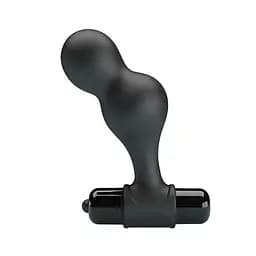 Анальна пробка чорна Mr.Play Silicone Vibrating від LyBaile - мініатюра 2