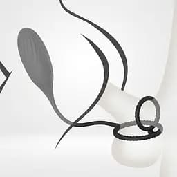 Вібратор Kinky 3 в 1: ерекційне кільце з масажером простати, вібратор для пар, віброяйце (без пульту ДК) - мініатюра 3