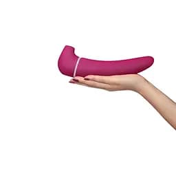 Вакуумний стимулятор клітора з вібраціє Lovetoy Toyz4Partner рожевий - мініатюра 7