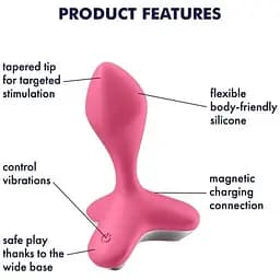 Анальна пробка з вібрацією Satisfyer Game Changer Рожевий - мініатюра 4