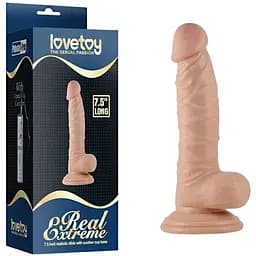 Реалистичный вибратор Lovetoy Real Extreme 19 см телесный