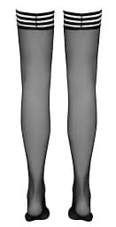 Панчохи Cottelli Collection Legwear Hold-Up 2 чорний - мініатюра 3