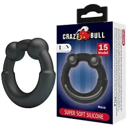 Ерекційне кільце Crazy Bull Meco 6.1 см чорний - мініатюра 6