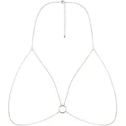 Ланцюжок портупея Bijoux Indiscrets Magnifique Bra Chain прикраса на тіло Gold - мініатюра 2