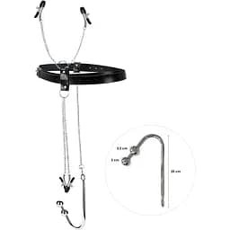 Бондажний набір Art of Sex Blanca Bondage set With Anal hook №3 із металевим анальним гаком