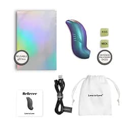 Вібростимулятор BELIEVER - IRIDESCENT TURQUOISE Love To Love 80-6033227 100041 - мініатюра 3