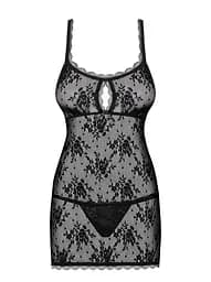 Комплект білизни Obsessive Behindy S/M чорний - мініатюра 6