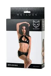 Сексуальний комплект Glossy Wetlook Brianna S чорний - мініатюра 5