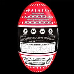Мастурбатор яйце Lovetoy Giant Egg Stamina Nodules Edition прозорий - мініатюра 4