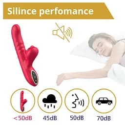 Вібратор Erospace Sweet Play G-Spot Vibrator With Thrusting A2 - мініатюра 10