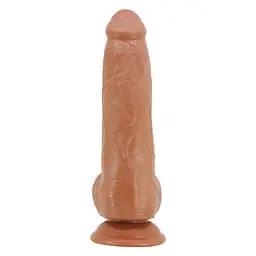 Фалоімітатор Pretty Love Sliding Skin Draco 9.2" 23.3 см (коричневий) - мініатюра 9